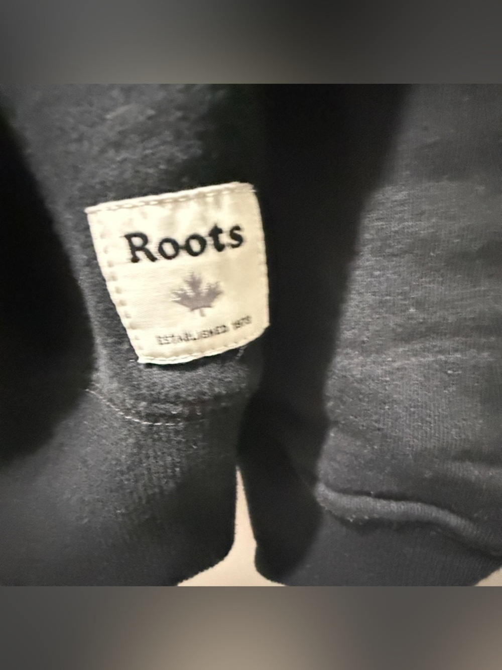 Roots "Outfitters 1973" Full Zip Hoodie Sweatshirt - Black - Picture 6 of 6